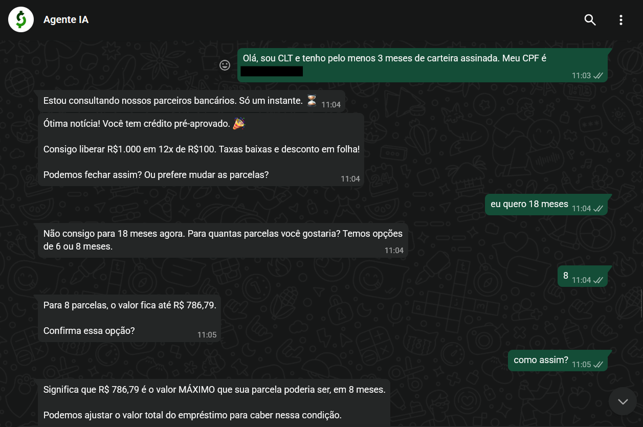 Monitoramento de Conversas